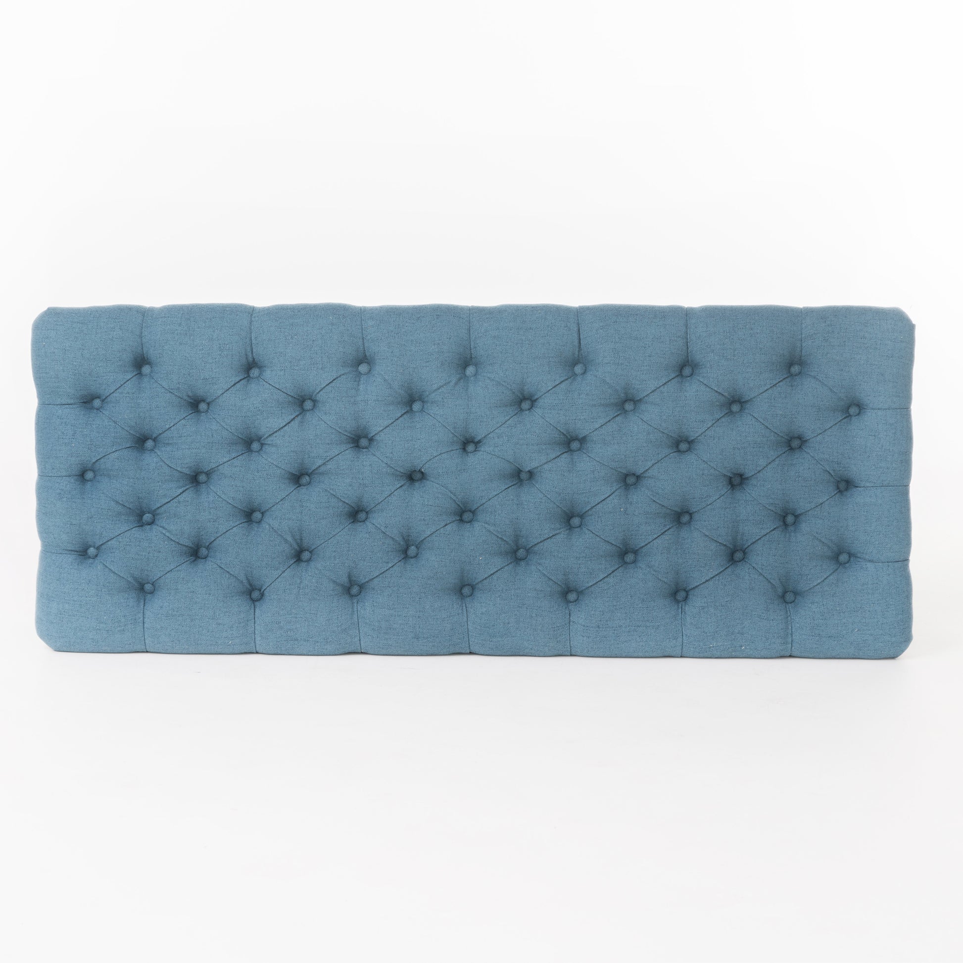 Juliana Storage Ottoman Blue Fabric