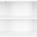 Kitchen Storage Cabinet With Adjustable Shelves, Racks And Doors, Freestanding Kitchen Hutch Cupboard, Buffet Sideboard For Living Room Or Dining Room, White White Particle Board Mdf