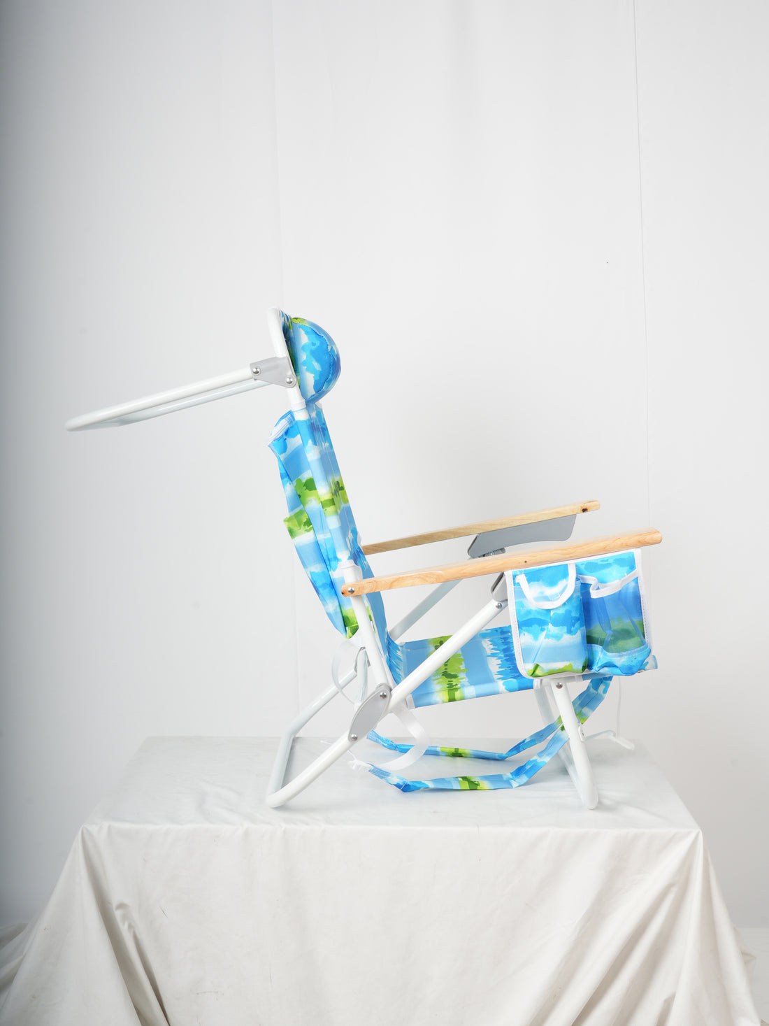 2Pcs Backpack Beach Chairs Backpack Beach Chairs For Adults 5 Position Chair With Pouch Folding Lightweight Positions Back Pack 13 Inch High Alabaster Aluminium