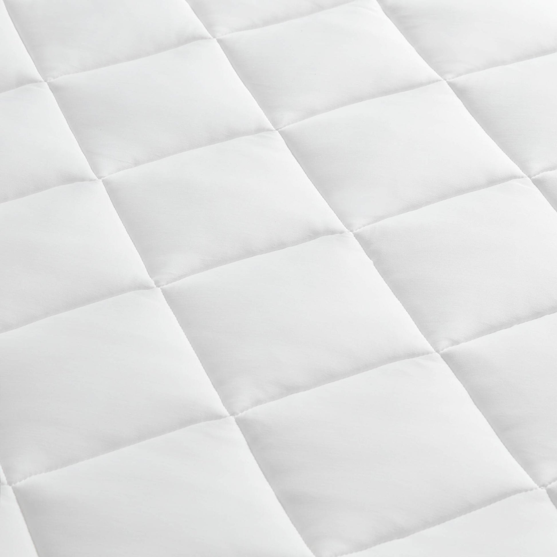 Overfilled Deep Pocket Mattress Pad White King White Nylon King