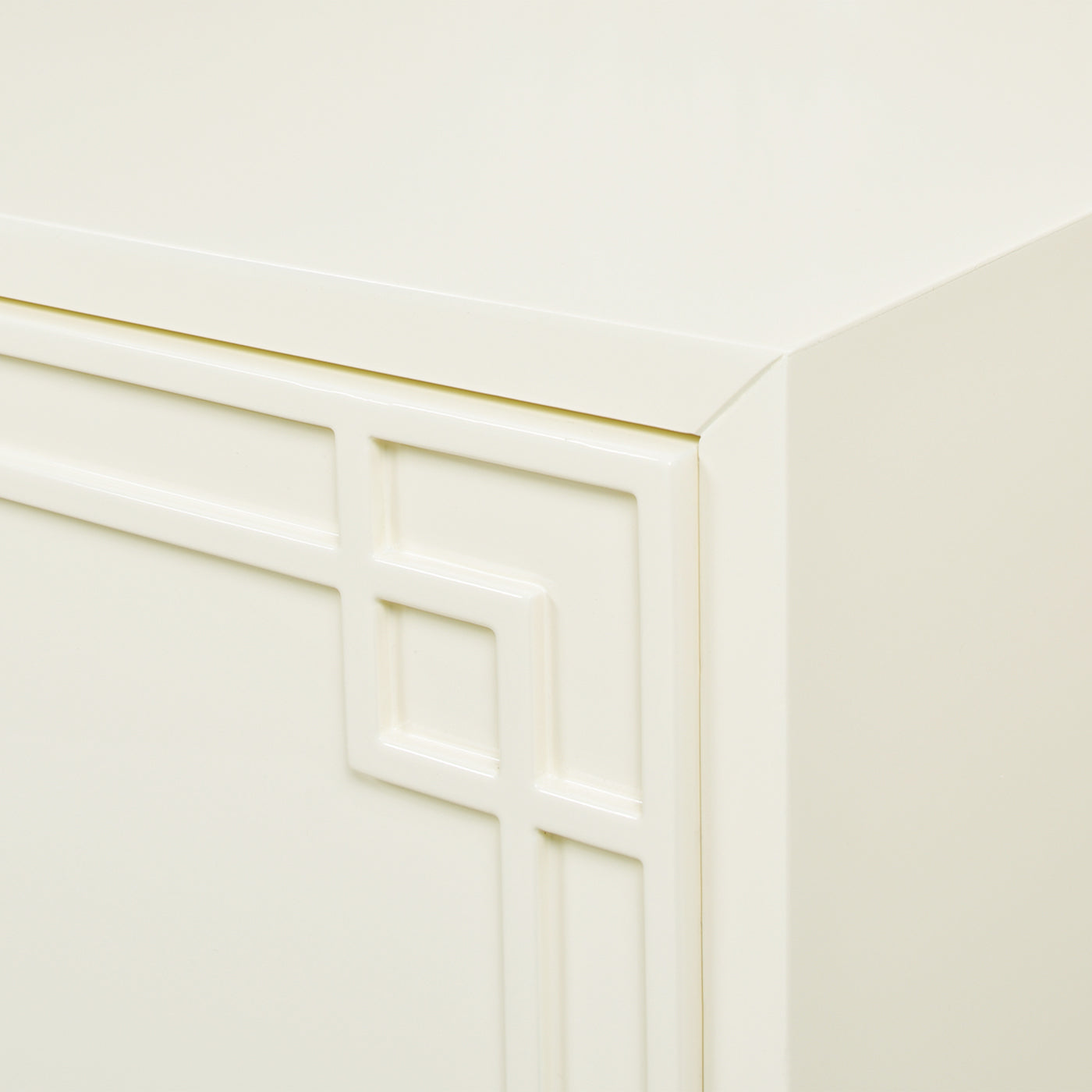 Gemini 79" Sideboard Storage Buffet, White Lacquer Birchwood White Solid Wood Mdf Solid Wood Mdf