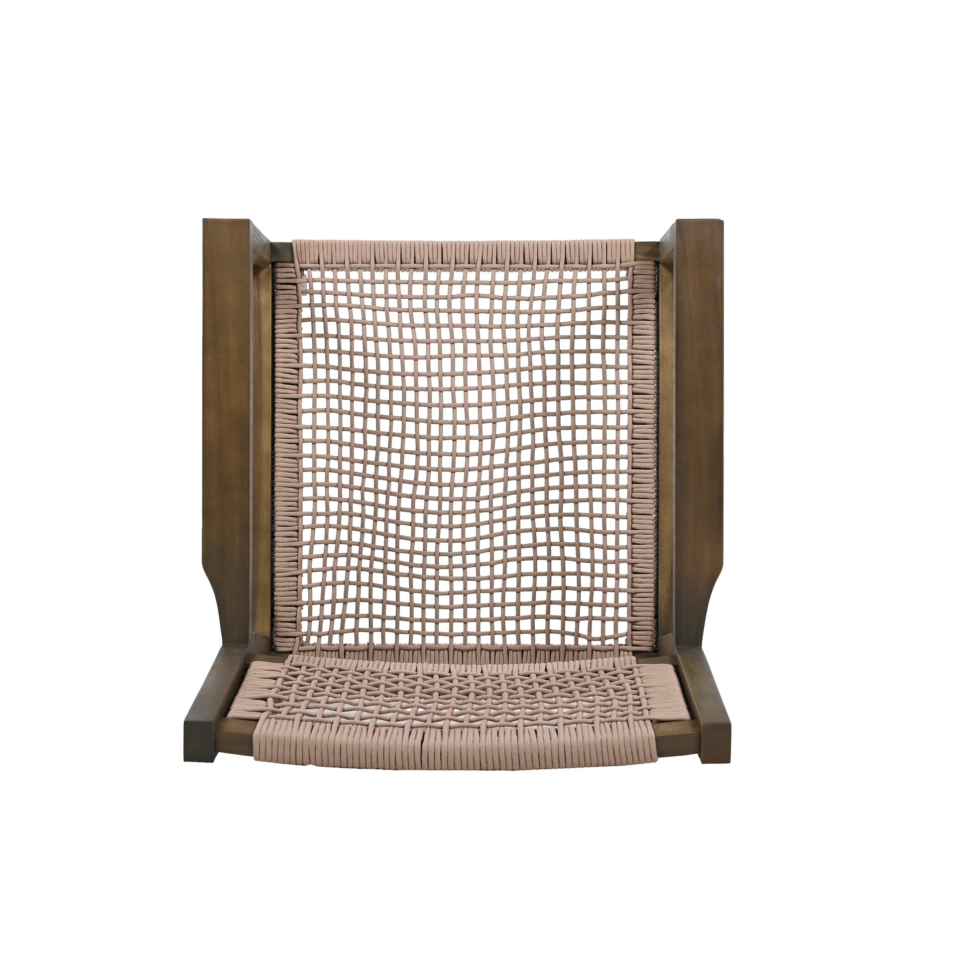 Braided Dining Chair Light Brown Set Of 2 Grey,Light Brown Acacia Wood,Rope