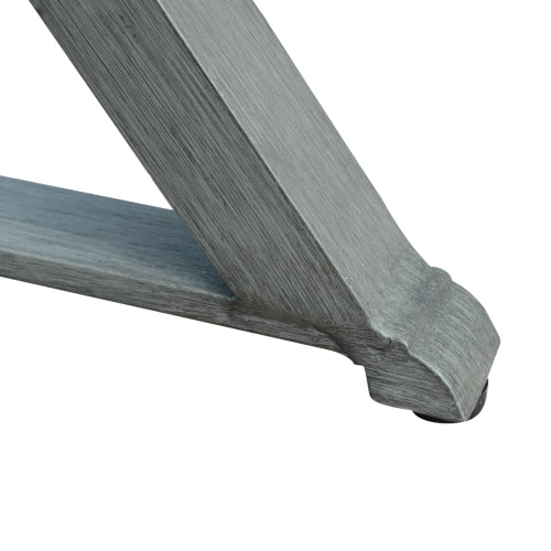 Modern Outdoor Aluminum Dining Bench, Dark Gray Only Sold In Dark Gray Aluminium