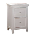 White 2 Drawer Nightstand White White 2 Drawers Bedroom Rectangle Transitional Pine Drawers White Wood