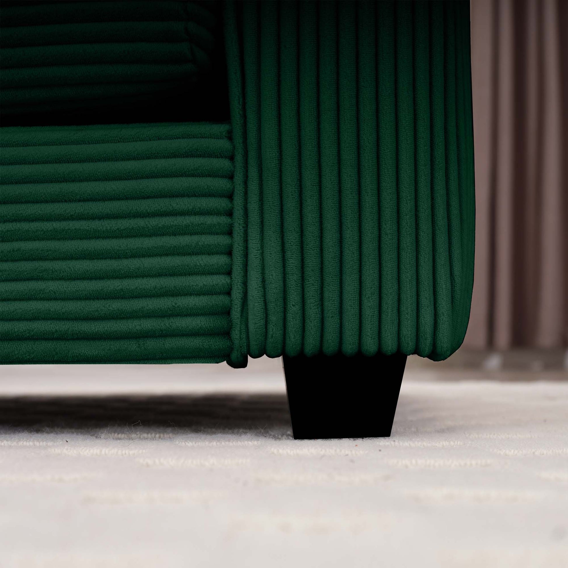 3 Piece Sectional Sofa Oversized Sectional Sofa Comfortable Sectional Sofaone Single Sectional Sofa, One 2 Seater Sofas, One 3 Seater Sofas Green Corduroy Deep Seat Sofa Green Corduroy 6 Seat