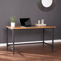 Lawrenny Reclaimed Solid Wood Desk Black Solid Wood