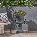 Mgo Garden Urn Planter Antique Gray Magnesium Oxide