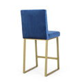 Barstool Navy Blue Velvet