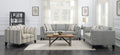 Doyle Gray Sofa Gray Foam Engineered Wood 3 Seat