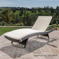 52005.00Cush 1Pcs Salem Outdoor Chaise Lounge Cushion Without Chaise Lounge Beige Garden & Outdoor Foam Fabric