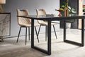 Black Color,Square Extendable Dining Table With Metal Leg,Modern Space Saving Kitchen Table For Living Room 70.86