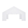 20X20Ft Party Tent Heavy Duty, Large Wedding Event Shelters With 2 Storage Bags & Removable Sidewalls, Outdoor Canopy Gazebo Commercial Tents For Parties Carport Camping Garden Patio White Metal
