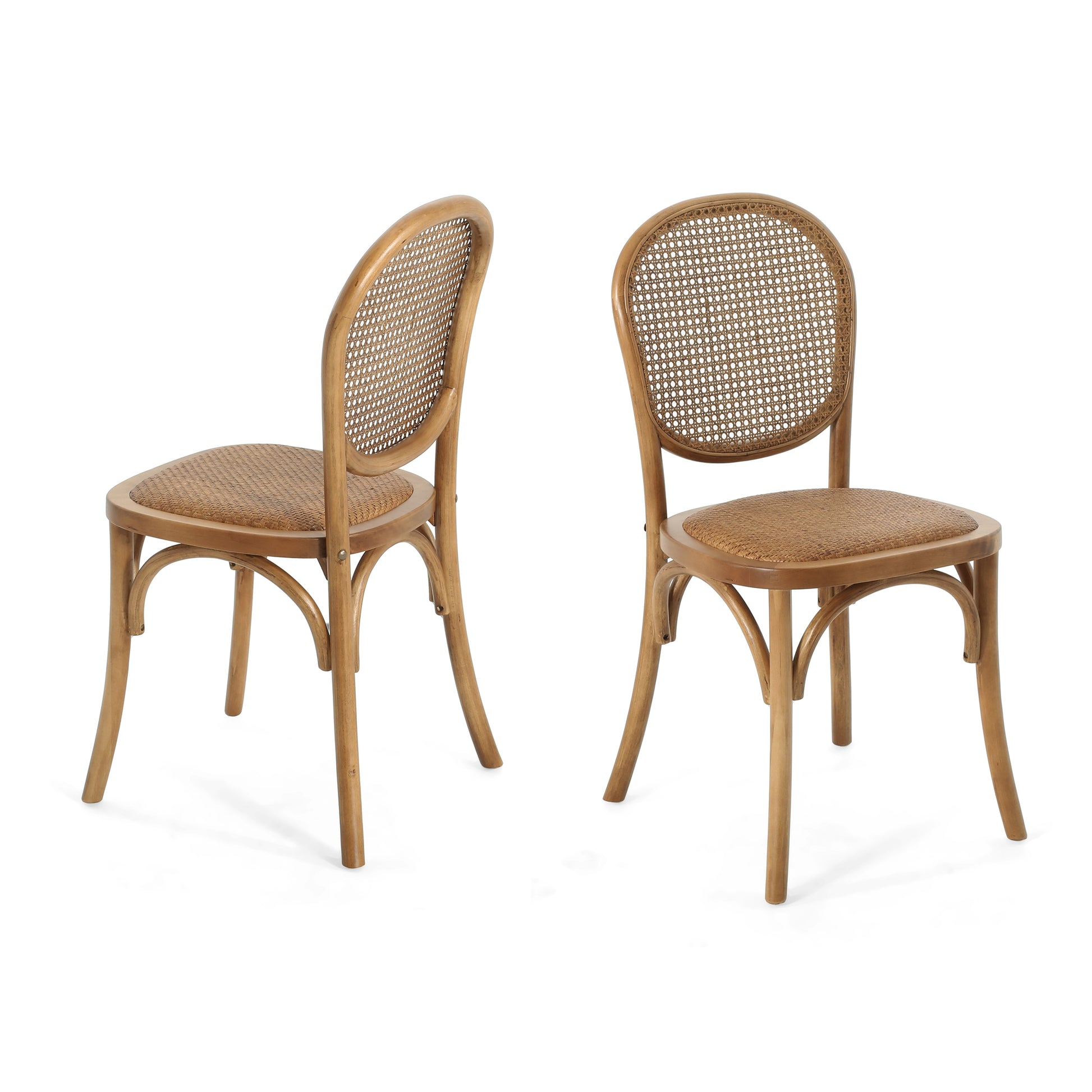 Dining Chairs Set Of 2 Birch Wood Light Brown Brown Dining Room Foam Dry Clean Antique Dining Chairs Birch Set Of 2 Wood Rattan