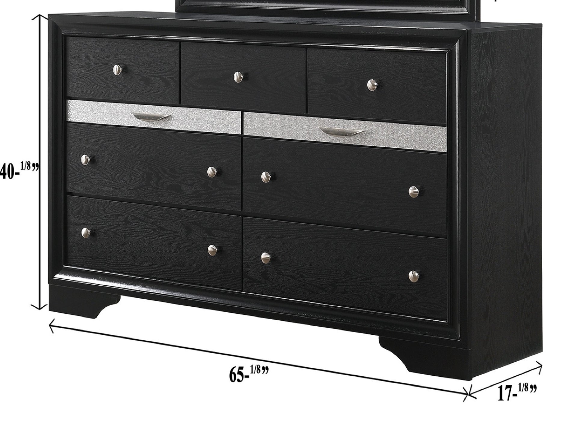Modern Luxury 1Pc Glam 7 Drawer Dresser Pullout Jeweler Tray Silver Pa Modern Luxury 1Pc Glam 7 Drawer Dresser Pullout Jeweler Tray Silver Pa