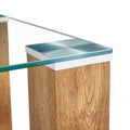 Glass Top Coffee Table,Tea Table, With Mdf Legs Stylish Blend Of Elegance And Durability 44.9