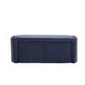 Coolmore Storage Ottoman,Bedroom End Bench,Upholstered Fabric Storage Ottoman With Safety Hinge, Entryway Padded Footstool, Ottoman Bench For Living Room & Bedroom Navy Navy Primary Living Space Foam Corduroy