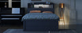 Full Size Wooden Led Platform Bed With Trundle, With Storage Headboard, With Drawers, Gray Full Gray Plywood