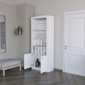 Cr Bar Cabinet, With Wine Storage And Thre