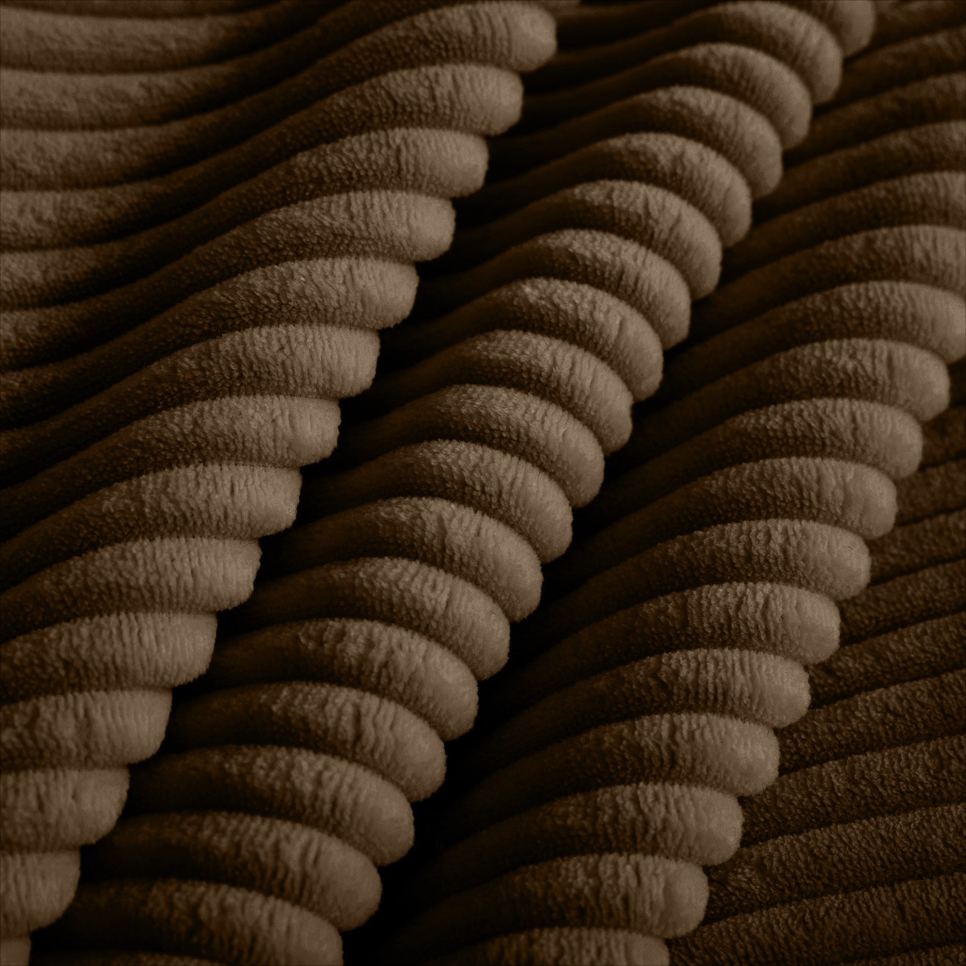 4 Seater Deep Seat Couches For Living Room, Comfy Brown Corduroy Sofas For Living Room Modern With 4 Waist Pillows Brown Corduroy 4 Seat