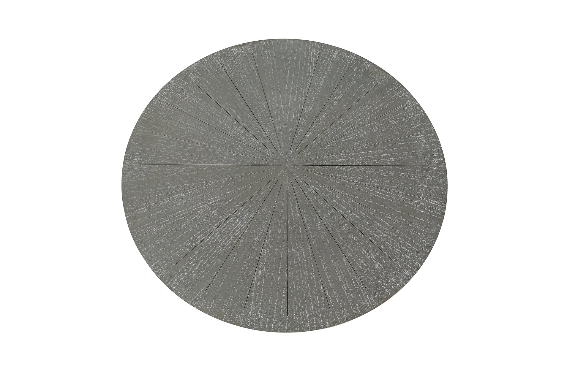 31.5"D X 31.5''W X 18.3''H Round Coffee Table With 2 Tier Storage, Farmhouse Living Room Cocktail Table With Black Metal Leg,Patchwork Desktop Effect Easy Assembly Antique Gray Antique Gray Primary Living Space American Design Floor Mount Round Open