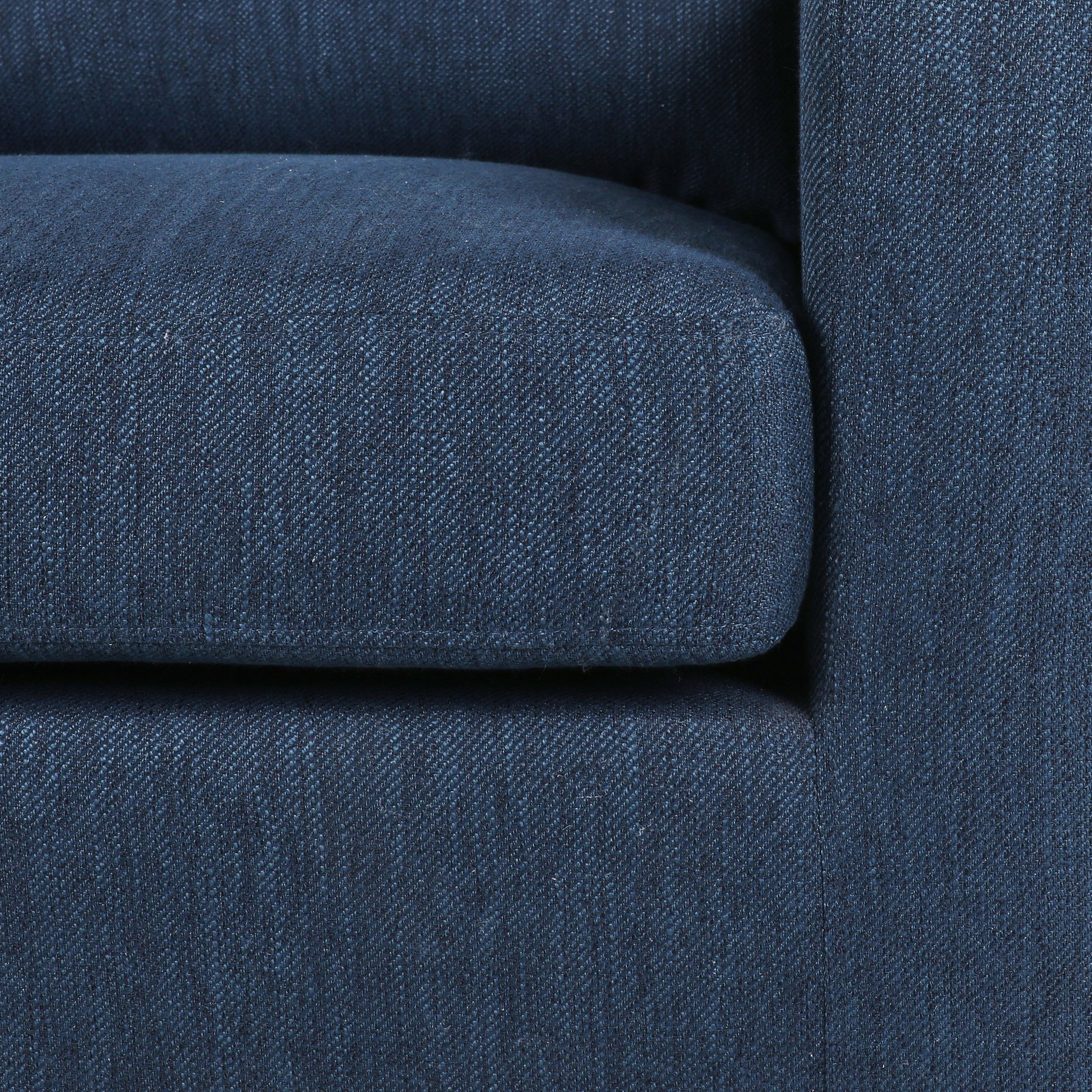 Club Chair Navy Blue Fabric 1 Seat