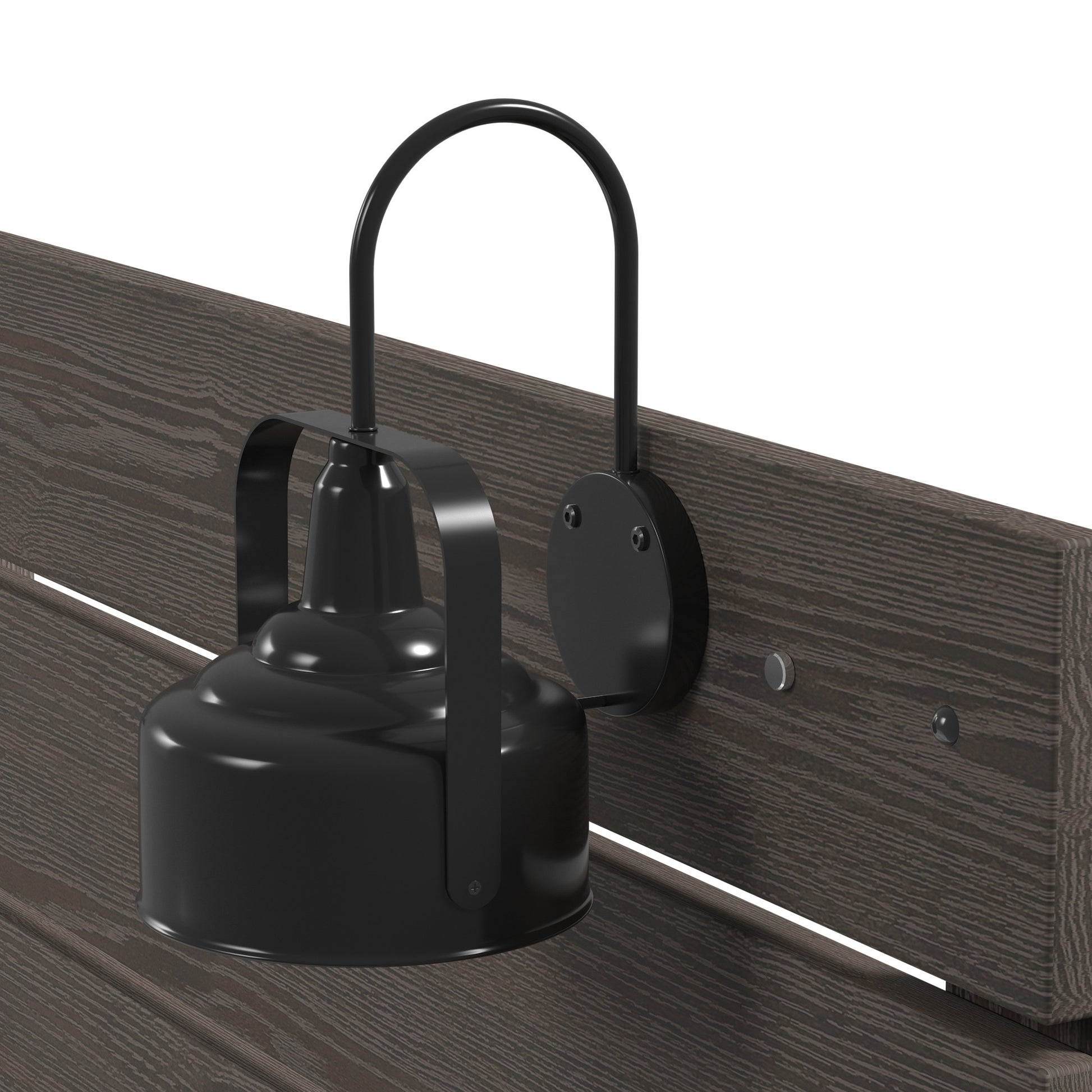 Junipe Brown Full Bed With Lights Full Brown Engineered Wood