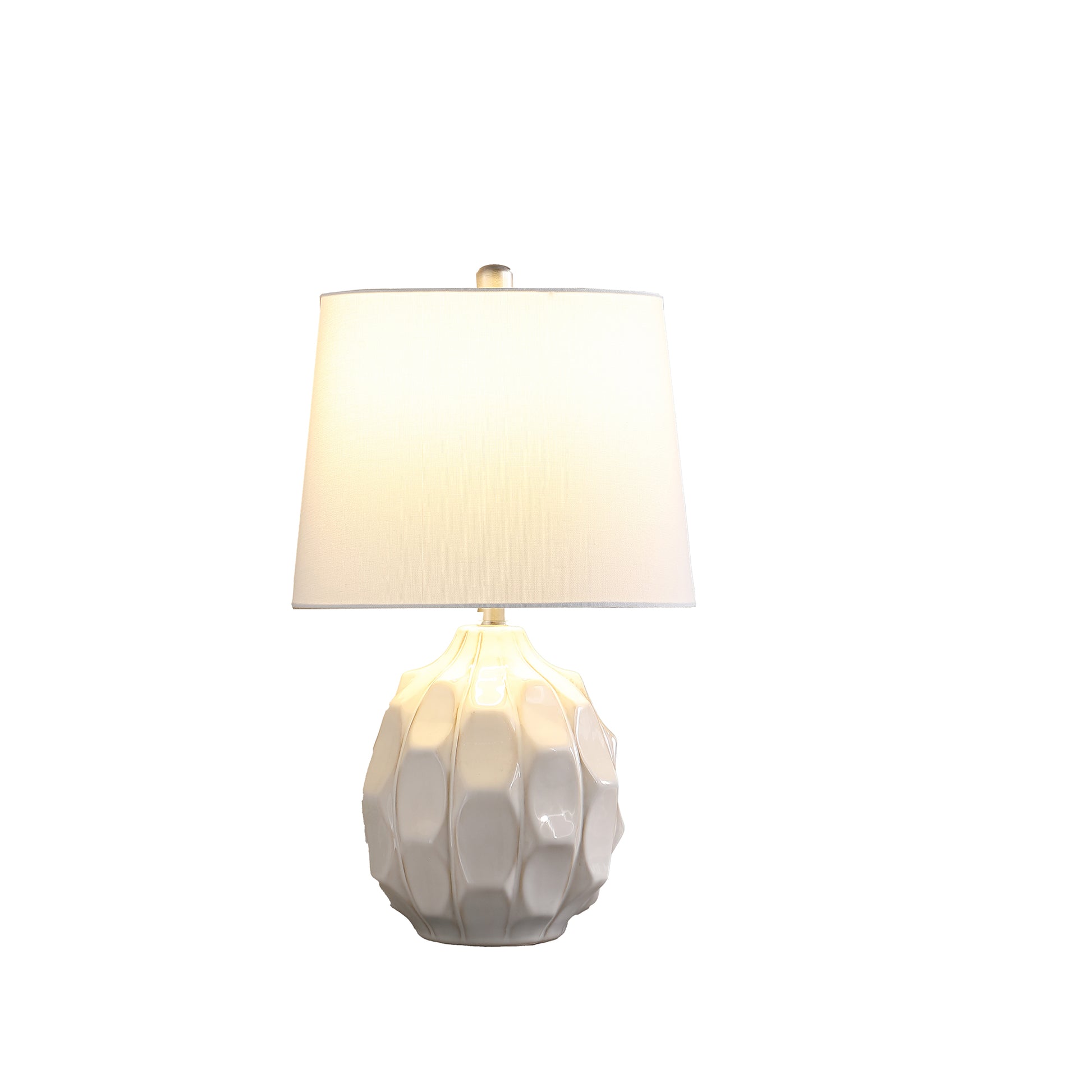 21.75" In Coastal Seaside Cream Taupe Trim Cascade Sop Ceramic Table Lamp Cream Taupe Metal Ceramic Tile