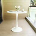 White Round Dining Table, 31.5