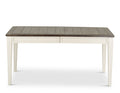 Cayla Table Dark Oak & White White Wood