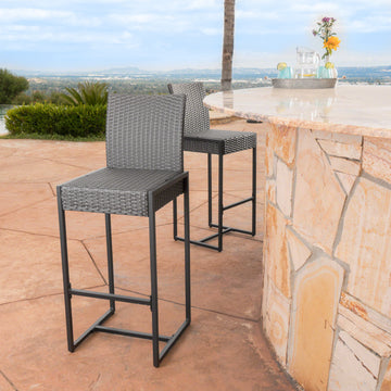 Conway Barstool Grey Rattan