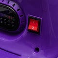 12V Kids Ride On Bumper Car W Parents Control,Rotate 360 Degrees,Two Handed Switch For Direction Control,Bumper Strip,Light Belt,Mp3 Music,Bluetooth,Provide A Speed Of 0.75Mph For Kids Of 2 5 Purple