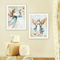 2 Piece Vignette Angels We Have Heard On High White Framed Wall Art For Living Room, Holiday Wall Art Print For Home Decor, Bedroom Wall Art By Nicole Decamp Multicolor Wood Paper