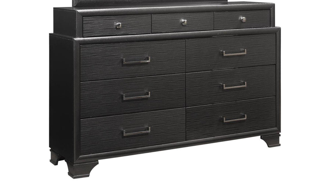 Civic Grey Dresser Gray Solid Wood Mdf