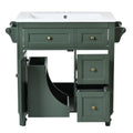 30'' Bathroom Vanity With Top Sink, Modern Bathroom Storage Cabinet With 2 Drawers And A Tip Out Drawer, Single Sink Bathroom Vanity Same As N710S130001F Green Bathroom Modern Solid Wood Mdf Resin