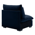 Blue Corduroy Deep Seat Single Sofa Accent Chair,Deep Seat Couch With Waist Pillow For Living Room Apartment Office Blue Corduroy 1 Seat