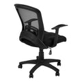 Office Chair, Adjustable Height, Swivel, Ergonomic, Armrests, Computer Desk, Work, Black Mesh, Black Metal, Contemporary, Modern Black Foam Polyester