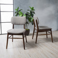 CHAIR Set of 2 light gray-fabric