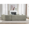 And Upgraded Extended Edition Modular Sofamodern Minimalist Style Sofa, Upholsteredfree Combination, Round Fiber Fabric, Anti Wrinkle Fabric,Dimension Extension,Green Green Polyester Primary Living Space Medium Soft Tight Back Modern Flared Arms Fiber