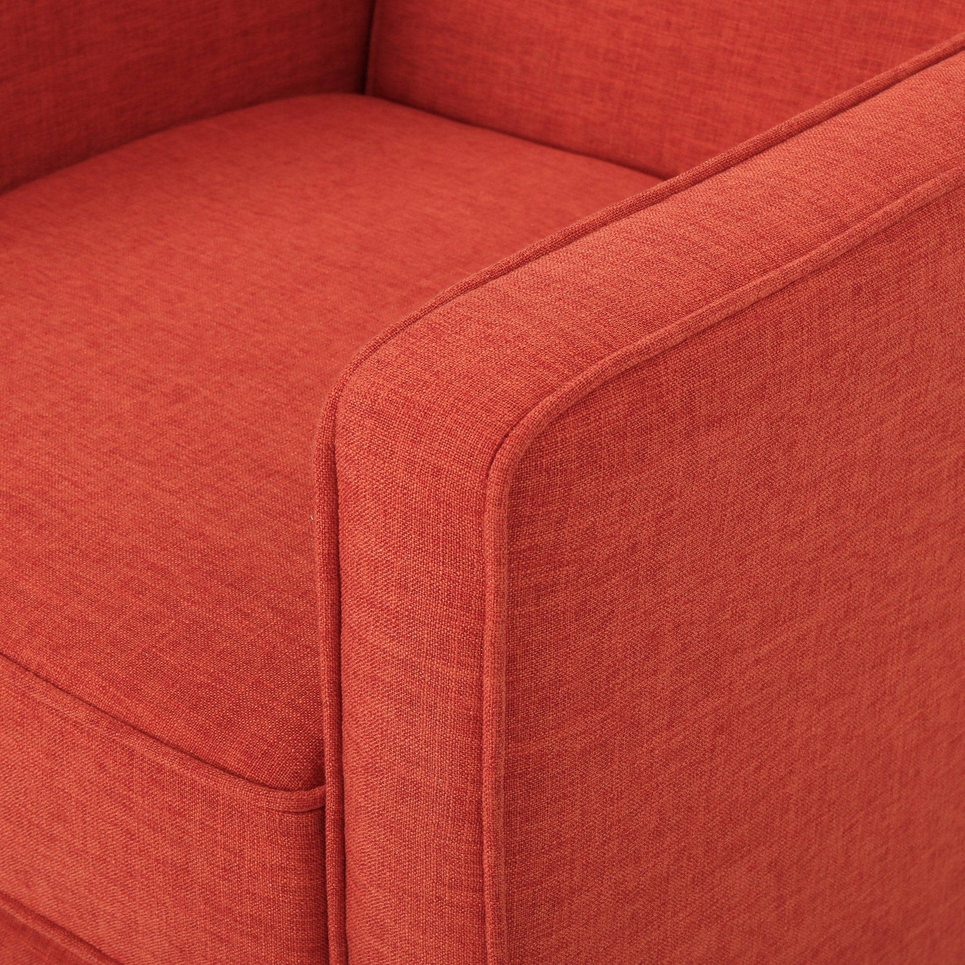 Recliner Orange Fabric