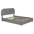 Teddy Fleece Full Size Upholstered Platform Bed With Hydraulic Storage System, Gray Full Gray Teddy