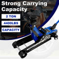 Floor Jack,2Ton 4400Lbs Low Profile Floor Jack,Hydraulic Floor Jack Lifting Range 85Mm 3.35