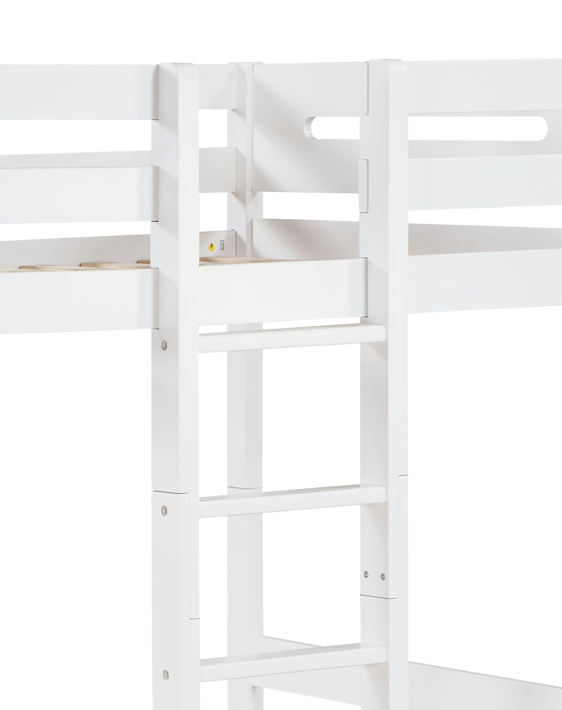 Esin Bunk Bed T T , White Finish Bd01864 Twin White Wood