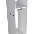 Benson Wardrobe In Melamine With Mirror And Open Storage White Bedroom Contemporary,Modern Particle Board Melamine