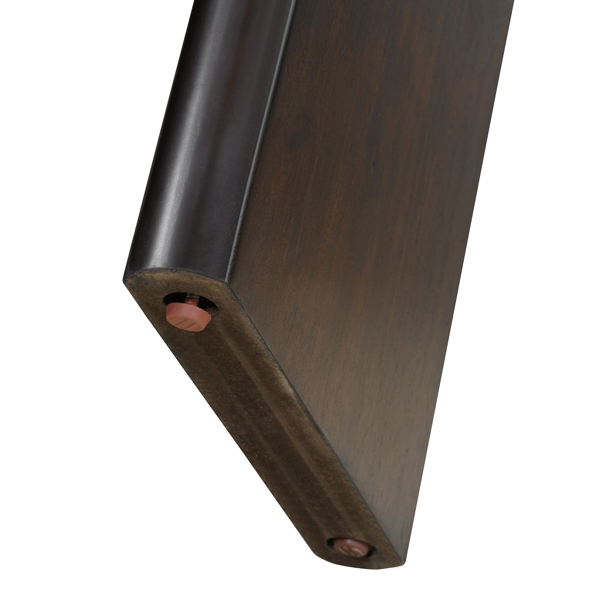 Elegant Minimalist Console Table With Rounded Edges And Sturdy Shelf Design For Entryway, Living Room Espresso Espresso Solid Wood Mdf