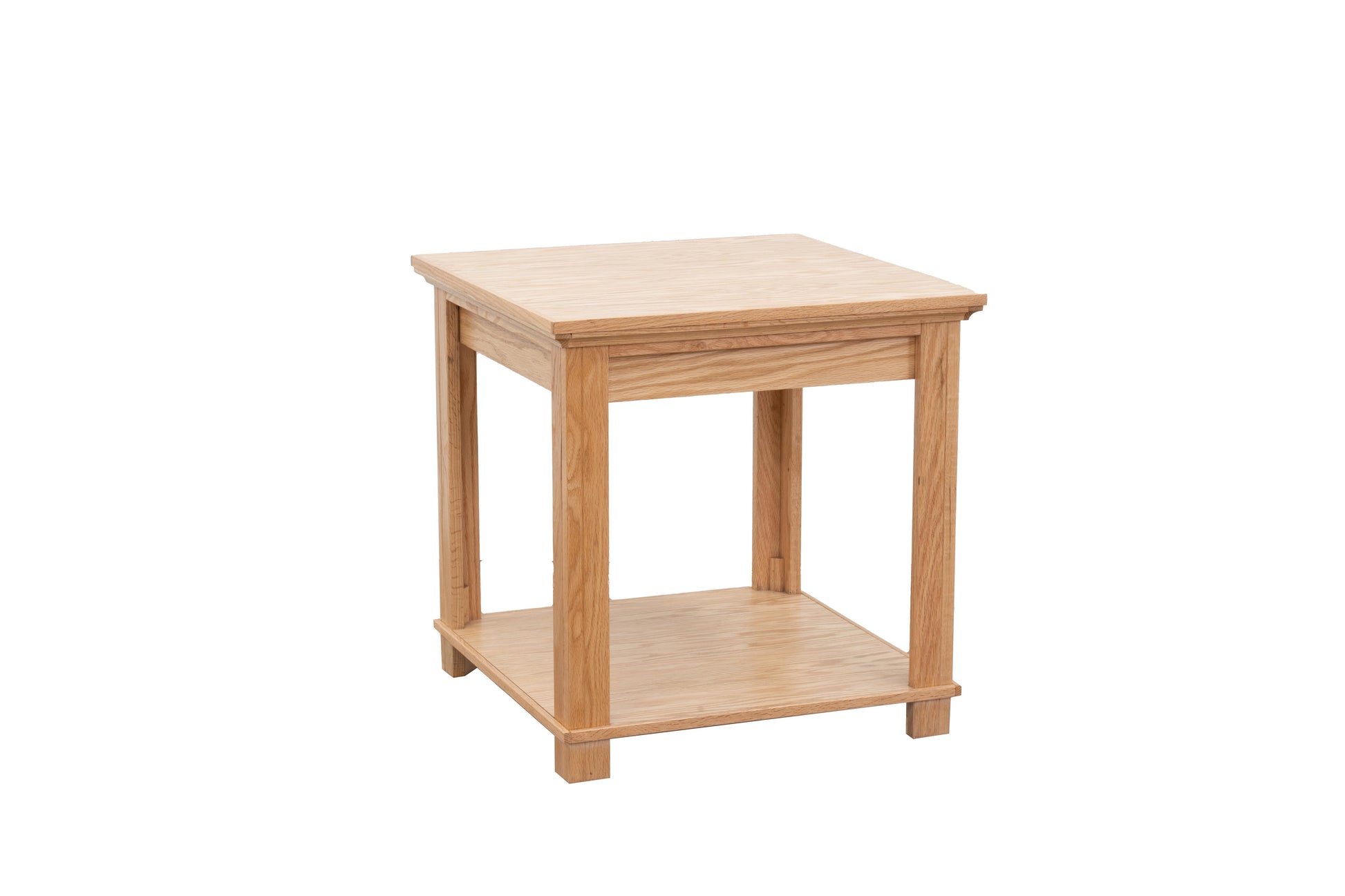 Topanga 24 Inch End Table, No Assembly Required, Natural Finish Natural Wood