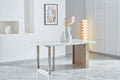 Elegant Luxurious Imitation Marble Mdf Dinning Table For 6 Or 8, Rectangular 63