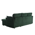 United We Win Furniture, Modular L Shaped Sofa, Modular Long Sofa With Reversible Chaise Lounge, Sofa Bed, Sleeper Sofa, Modular Sofa Combination With Storage Seats. Emerald Velvet 4 Seat