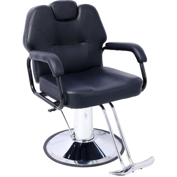 Artist Hand Hair Stylist All Purpose Barber Chair For Barbershop Salon Chair,Heavy Duty Hydraulic Barber Chair Spa Furniture Shampoo Reclining Extra Wider Seat Beauty Hair Salon Equipment Black Pu