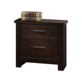 Mahogany 2 Drawer Nightstand Mahogany 2 Drawers Bedroom Drawer Storage Retro Drawers Mahogany Wood