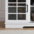 Multipurpose Sliding Door Tv Cabinet Large Storage Cabinet With 2 Sliding Glass Doors, Tv Desk Storage Rack, Adjustable Shelves For Tvs Up To 65